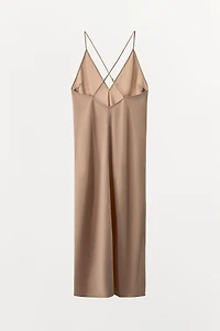 MULTI-WAY STRAP SLIP DRESS