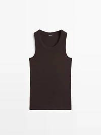 Cotton blend halter top
