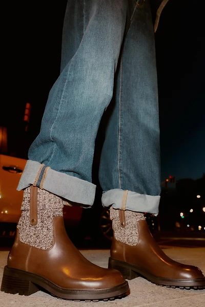 BOTTINES PLATES EN TEXTILE ÉLASTIQUE