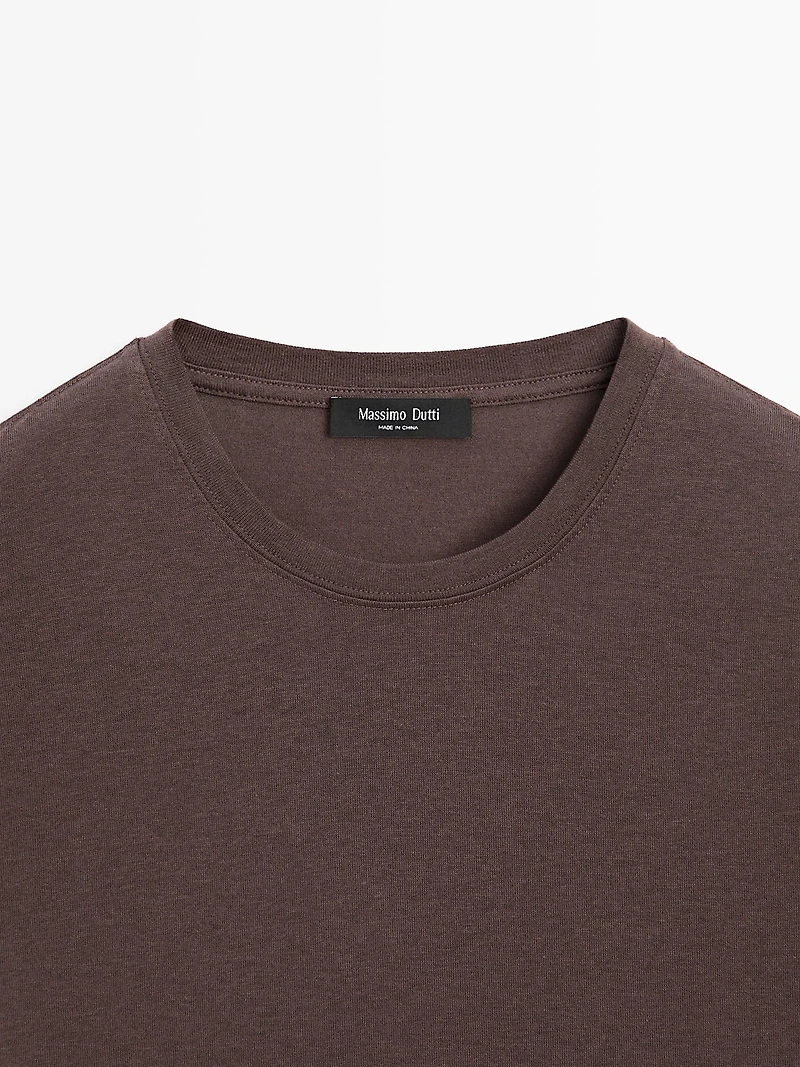 T-shirt à manches courtes en coton mélang