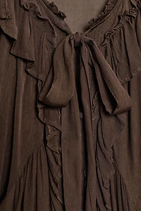 FLOWY RUFFLED SHIRT
