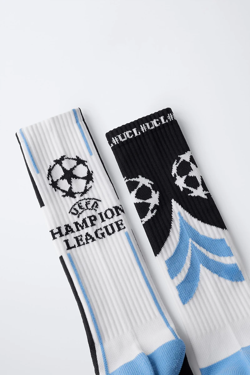 LOT DE DEUX CHAUSSETTES LONGUES UEFA CHAMPIONS LEAGUE ®