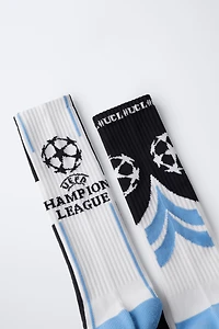 LOT DE DEUX CHAUSSETTES LONGUES UEFA CHAMPIONS LEAGUE ®