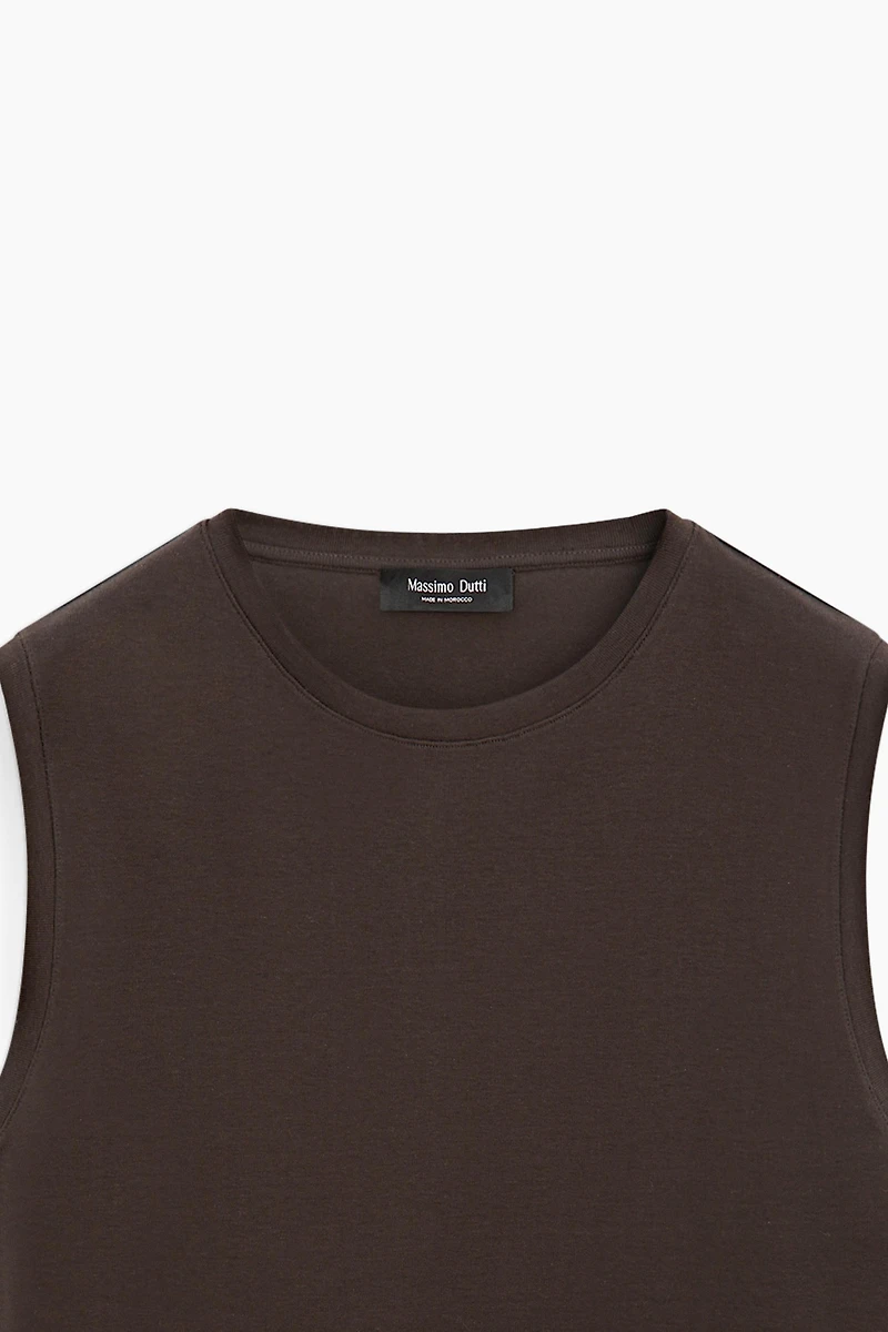 100% cotton sleeveless top