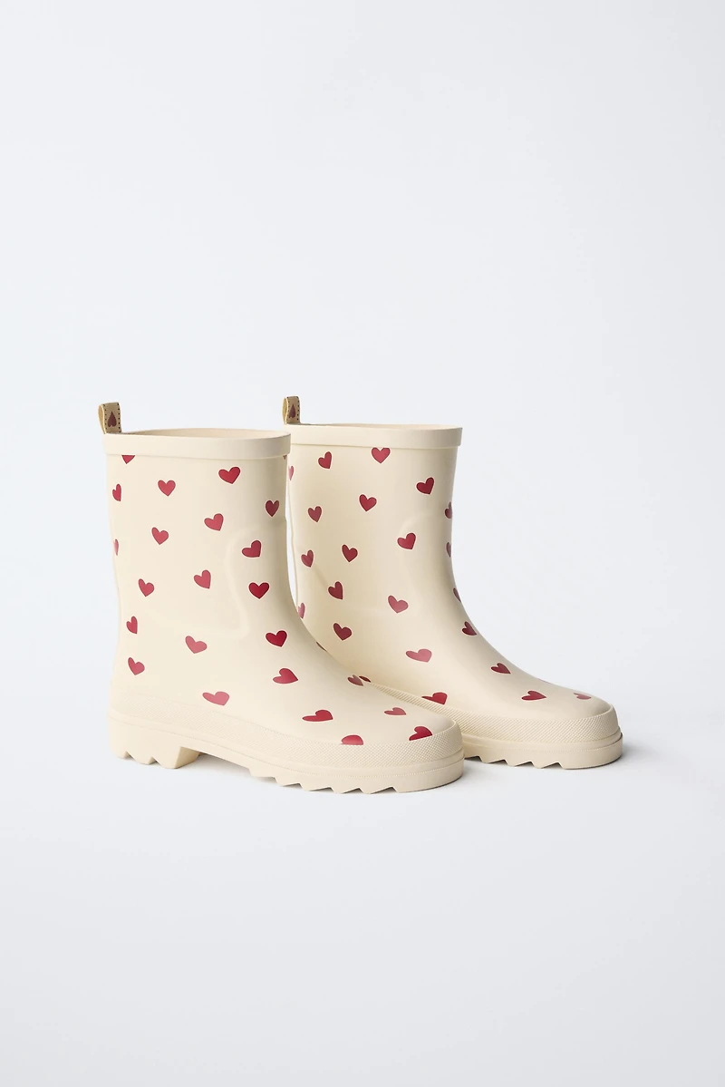 HEART RAIN BOOTS