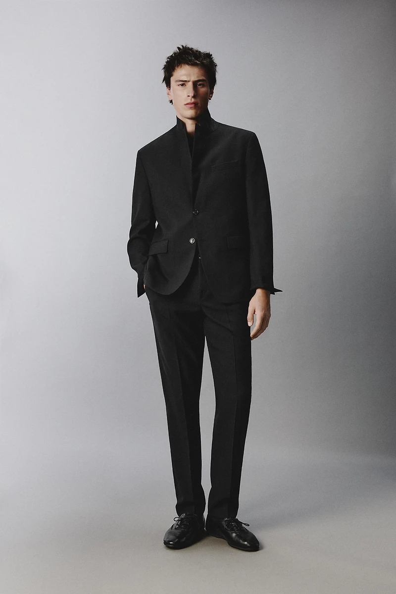 WOOL BLEND SUIT PANTS