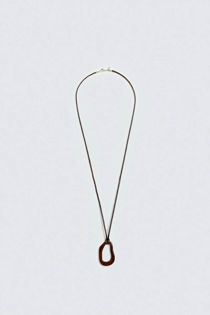 CORD PENDANT NECKLACE