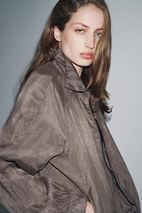 ZW COLLECTION FLOWY BOMBER JACKET