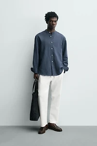 RELAXED FIT LINEN - COTTON SHIRT
