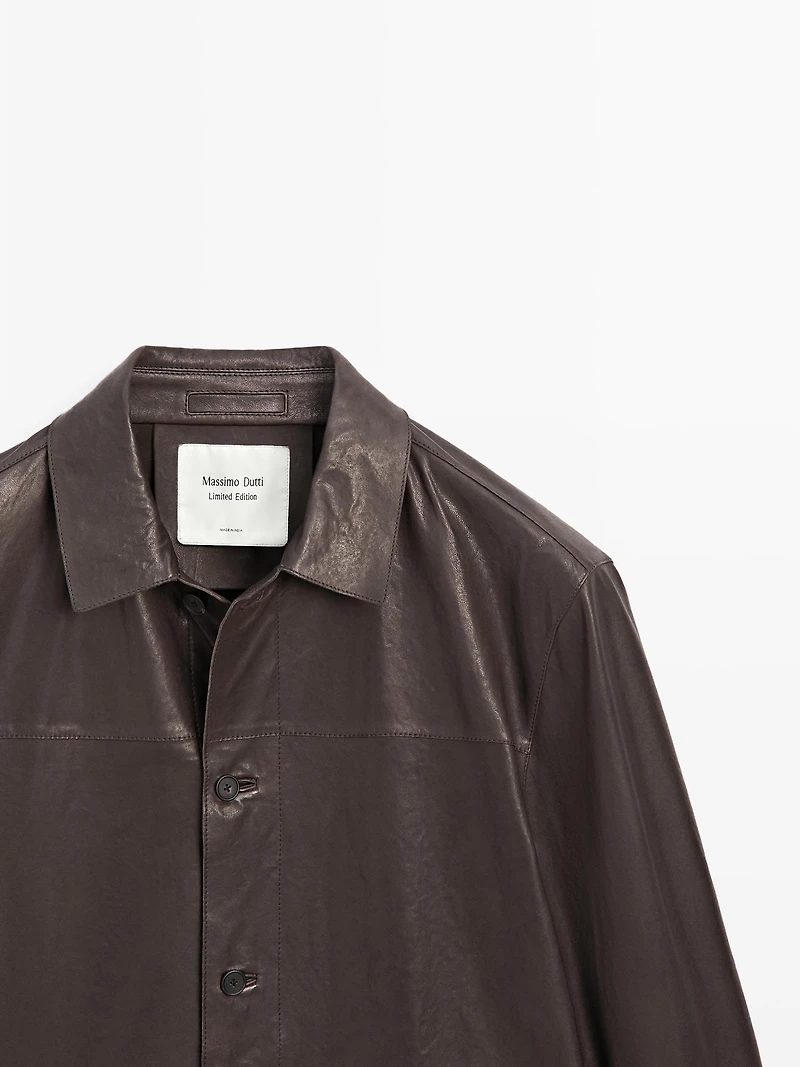 Nappa leather overshirt - LIMITED