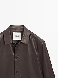 Nappa leather overshirt - LIMITED