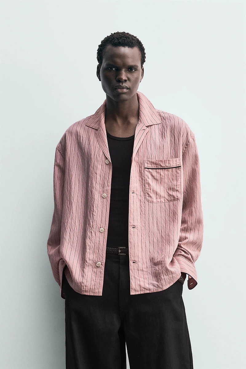 FLOWY STRIPED SHIRT