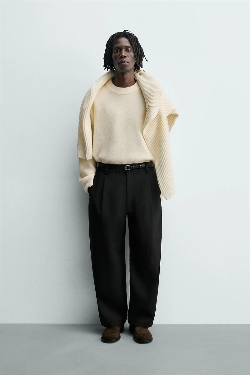 RELAXED FIT TEXTURED JUMPER