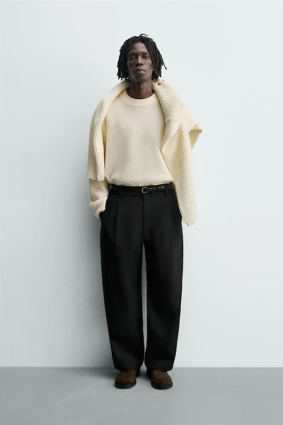 RELAXED FIT TEXTURED JUMPER