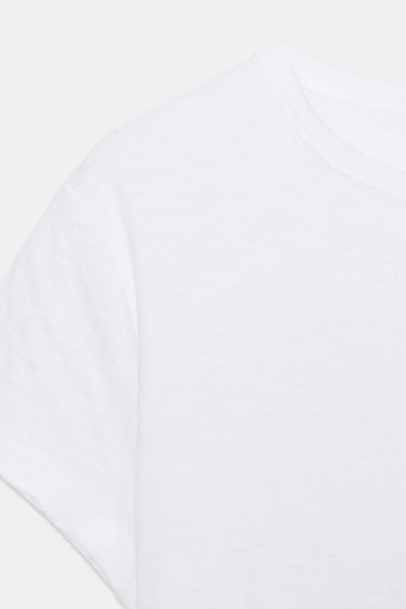 T-SHIRT COTON MANCHES COURTES