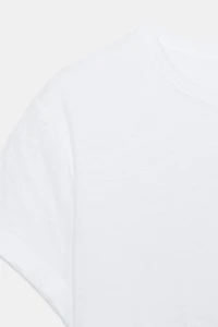 T-SHIRT COTON MANCHES COURTES