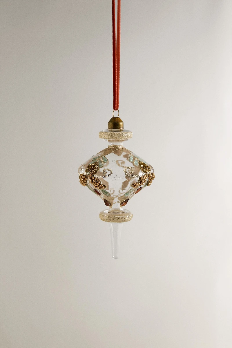 CHRISTMAS TREE BEADED ORNAMENT