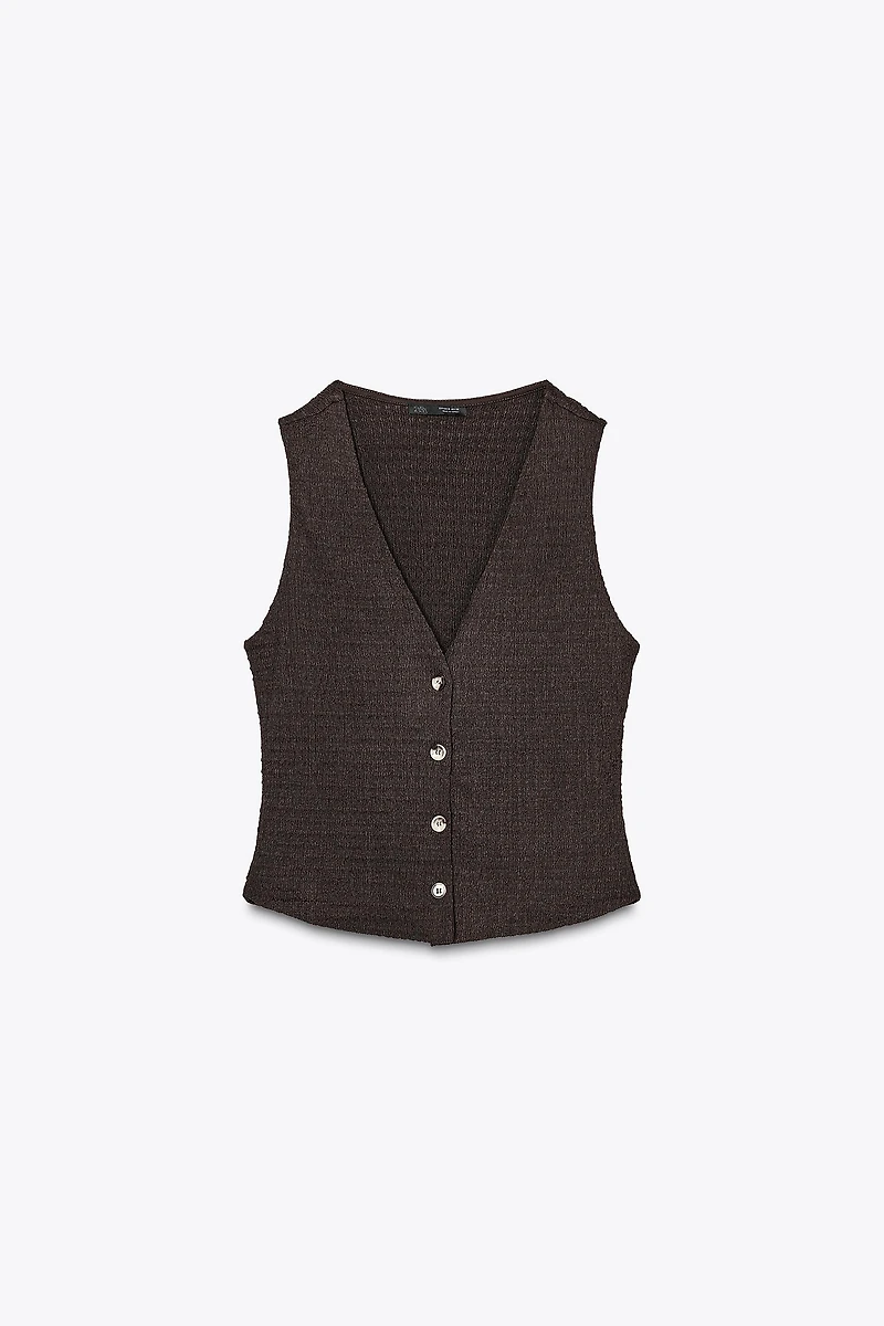TOP GILET STRUCTURÉ