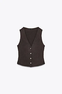 TOP GILET STRUCTURÉ