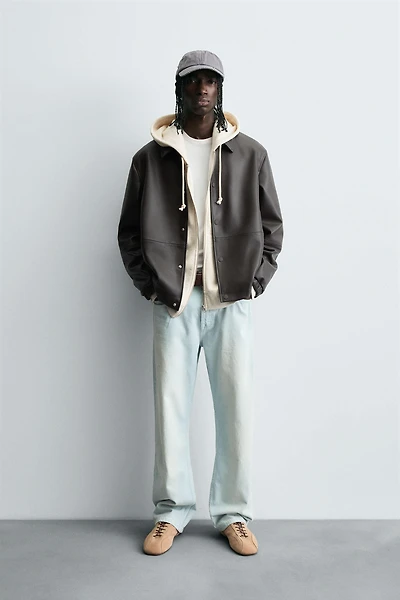 BLOUSON EN MATIÈRE SYNTHÈTIQUE