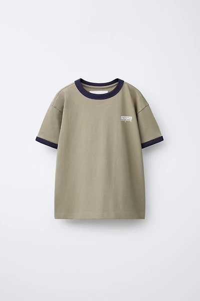 CONTRAST TRIM T-SHIRT