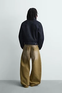 WASHED BALLOON FIT JEANS