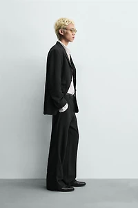RELAXED FIT VISCOSE - LINEN SUIT JACKET