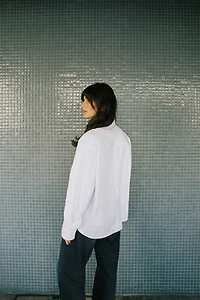 POPLIN SHIRT WITH POCKET