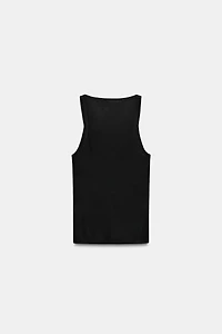 FINE KNIT SLEEVELESS TOP