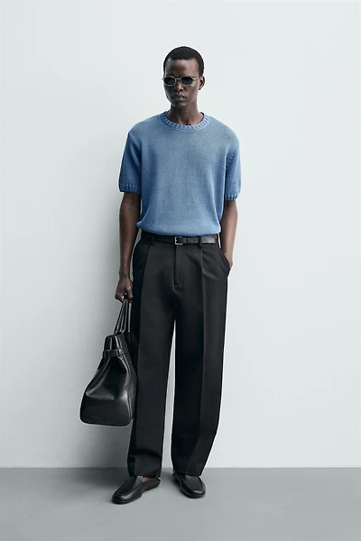 T-SHIRT EN MAILLE COUPE RELAXED