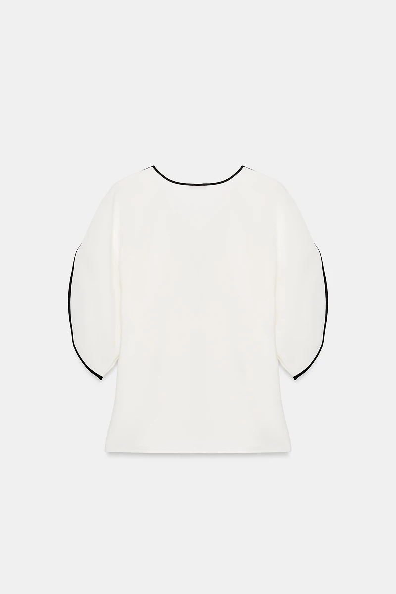 Contrast Trim Top