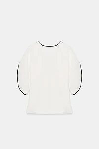 Contrast Trim Top