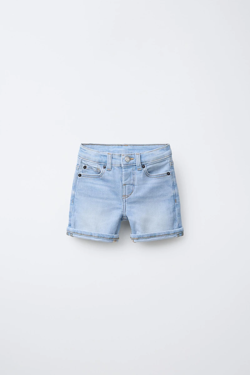 REGULAR DENIM SHORTS