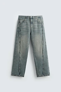 BAGGY FIT JEANS WITH SEAMS