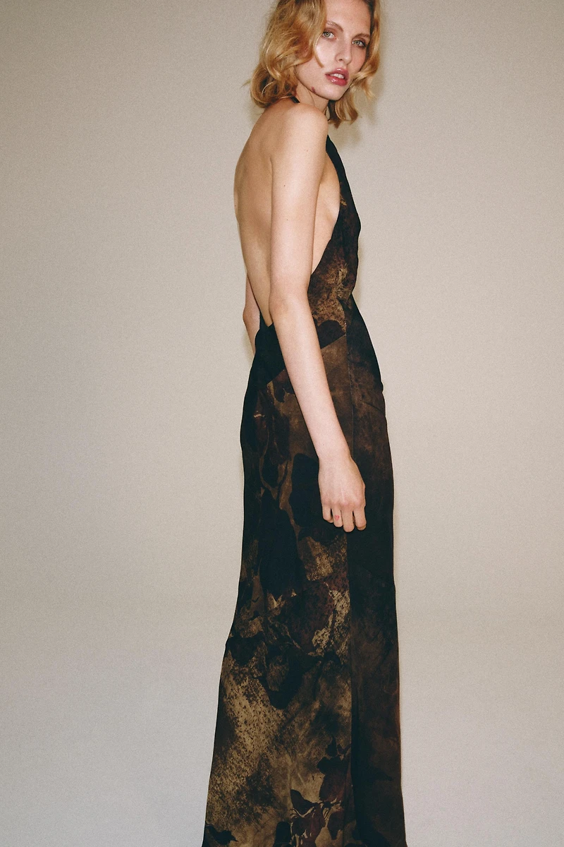 ROBE IMPRIMÉE À COL HALTER ZW COLLECTION