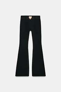 PANTALON STRETCH CEINTURE CŒUR