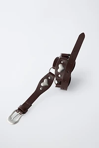 HEART APPLIQUÉ BELT