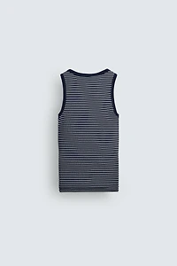 STRIPED JACQUARD TANK TOP X AARON LEVINE