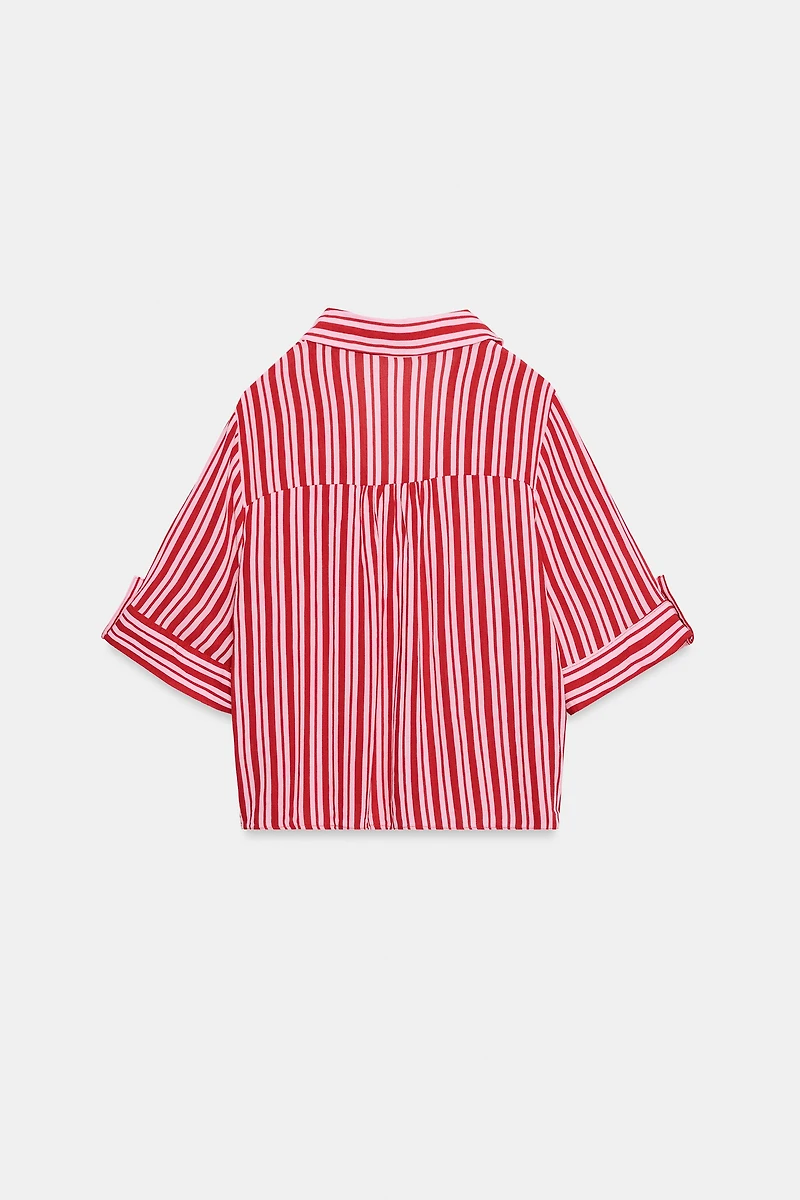 FLOWY STRIPED SHIRT