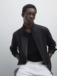 Wool blend jacket