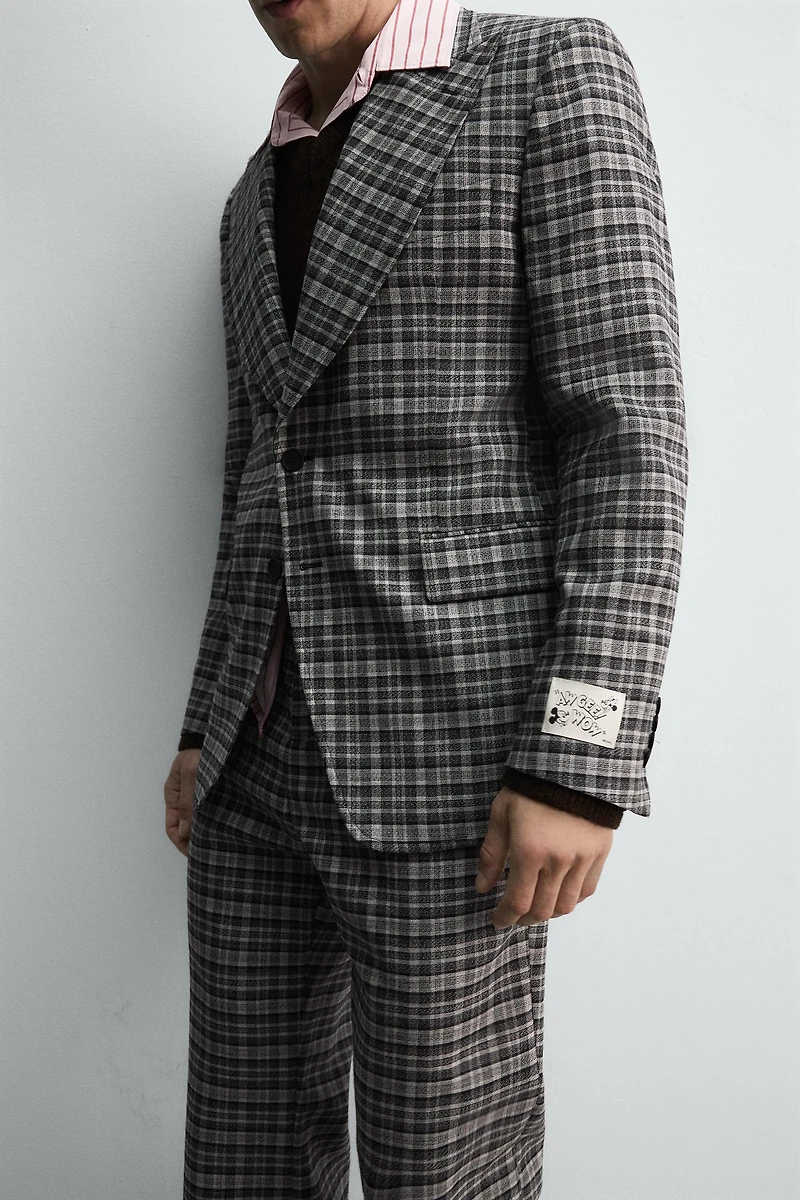 CHECKERED SUIT BLAZER HARRY LAMBERT FOR ZARA X DISNEY