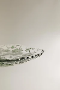 CLOVER GLASS DESSERT PLATE