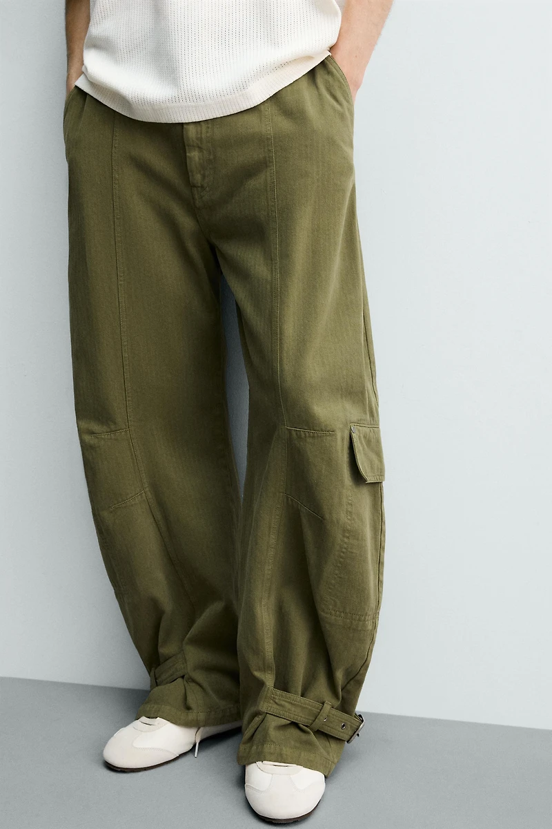 CARGO PANTS WITH SIDE LOOPS