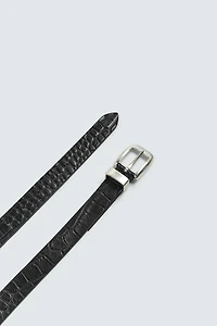 EMBOSSED LEATHER BELT