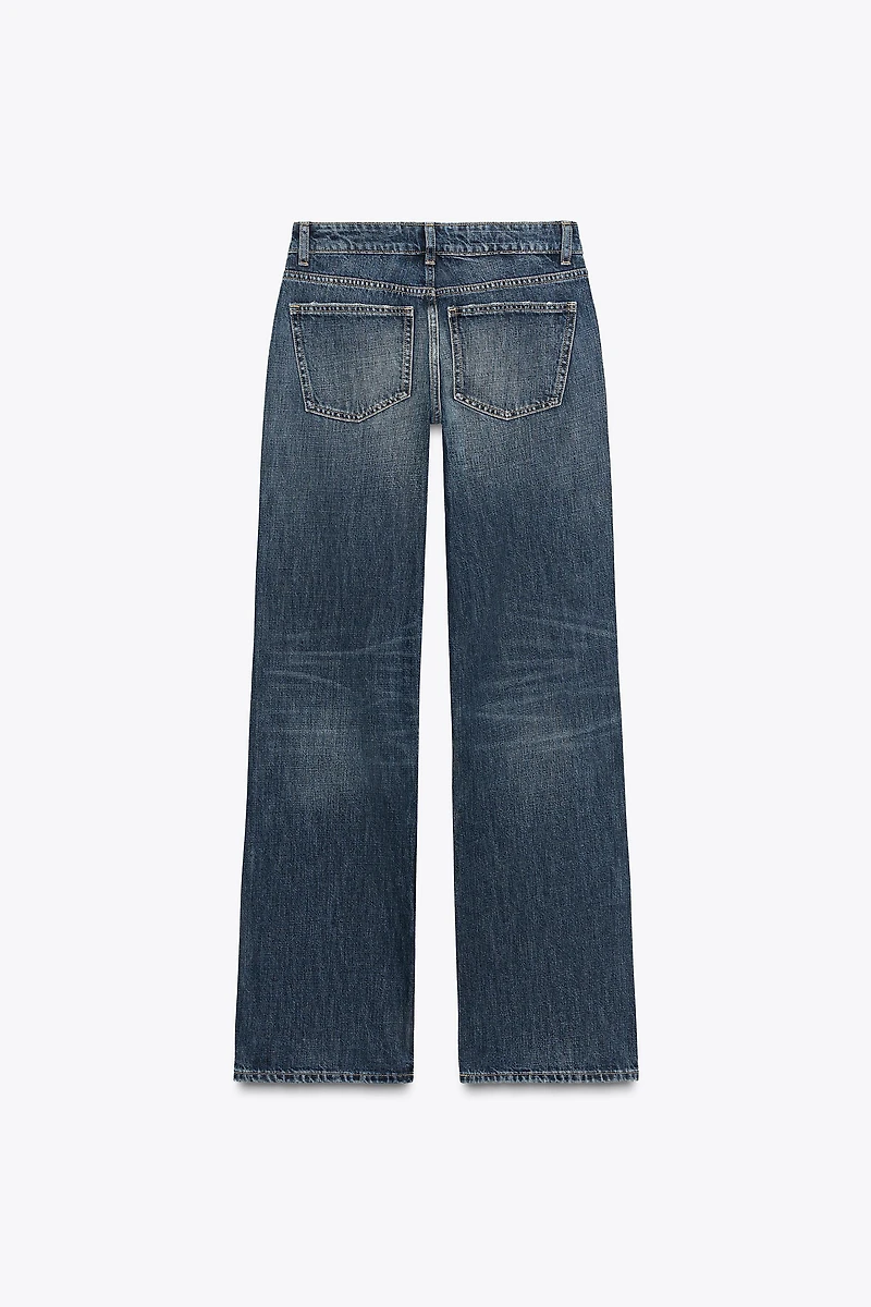 JEAN TRF WIDE LEG TAILLE BASSE