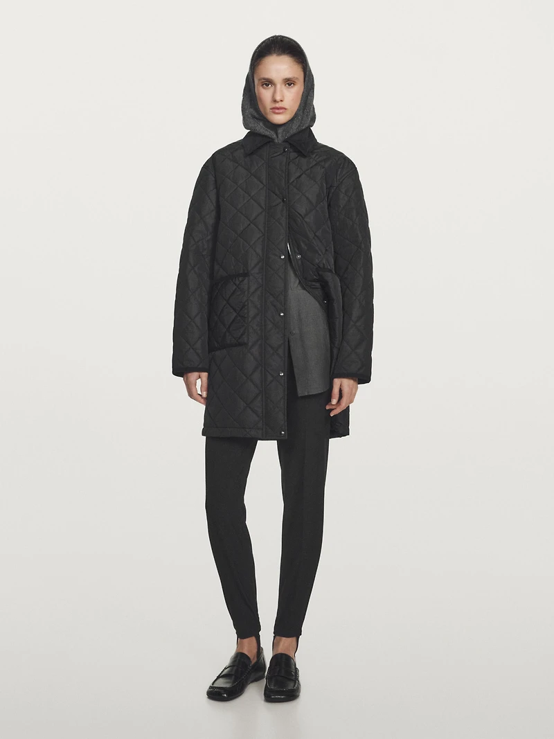 Lightweight water-repellent puffer jacket