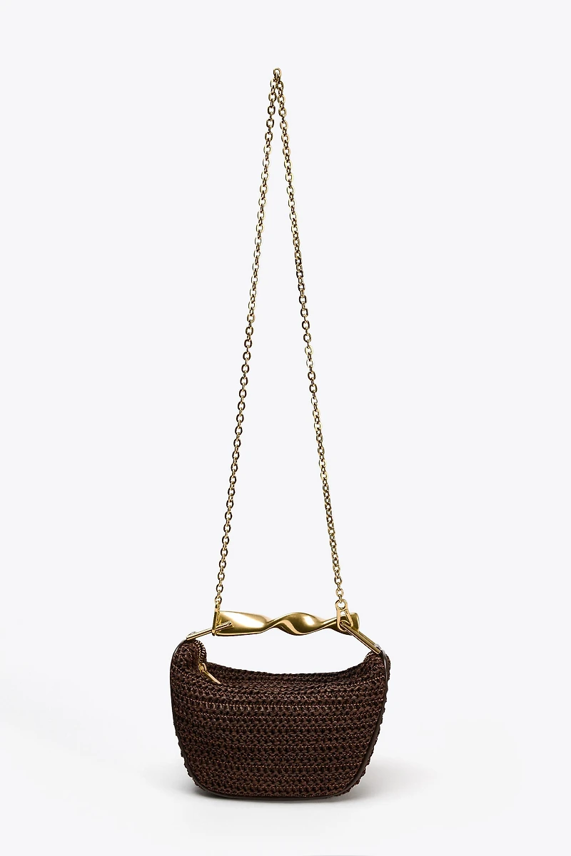 MINI BAG WITH METALLIC HANDLE