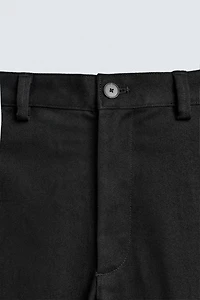 FLARE FIT TWILL PANTS