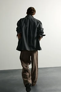 100% LINEN RELAXED FIT PANTS
