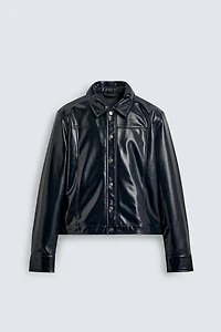 VINYL EFFECT OVERSHIRT